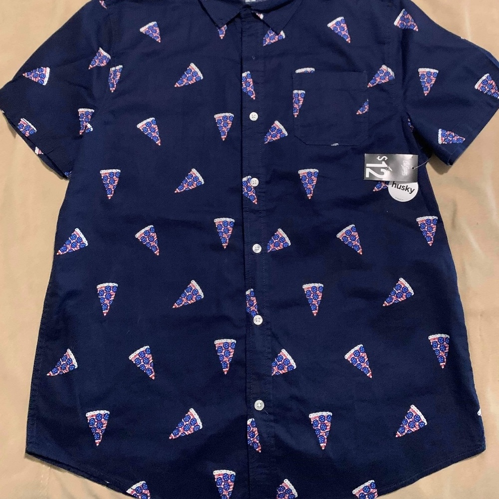 Pizza button up
